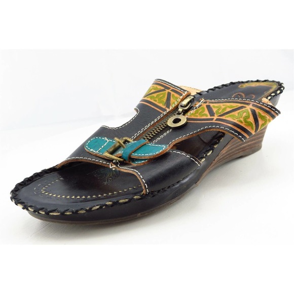 Elite‎ by Corkys Size 36 M Black Slide Synthetic Women Sandal Shoes - Picture 1 of 6